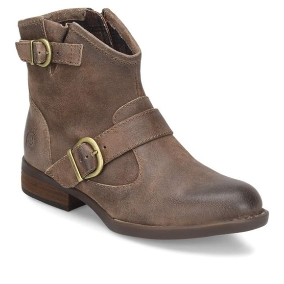 Born REGIS Moto-Cowboy Leather Booties – Size 9.5 - Picture 1 of 16